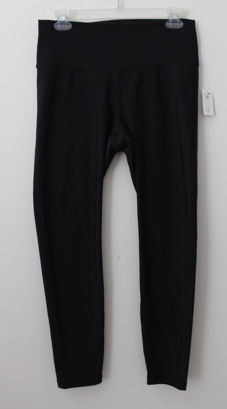 Old Navy Womens High-Waisted PowerSoft 7/8 Leggings Black Jack Size L NWT